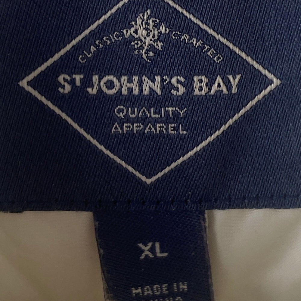St Johns Bay Coat Womens Extra Large Hooded Lightweight Puffer Jacket Full Zip - Picture 5 of 6